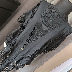 Beach Bunny Black Fringe Swim Coverup